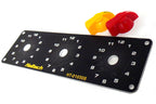 Haltech Triple Switch Panel Only - includes Yellow & Red knobs - HT-010508 - official image 3