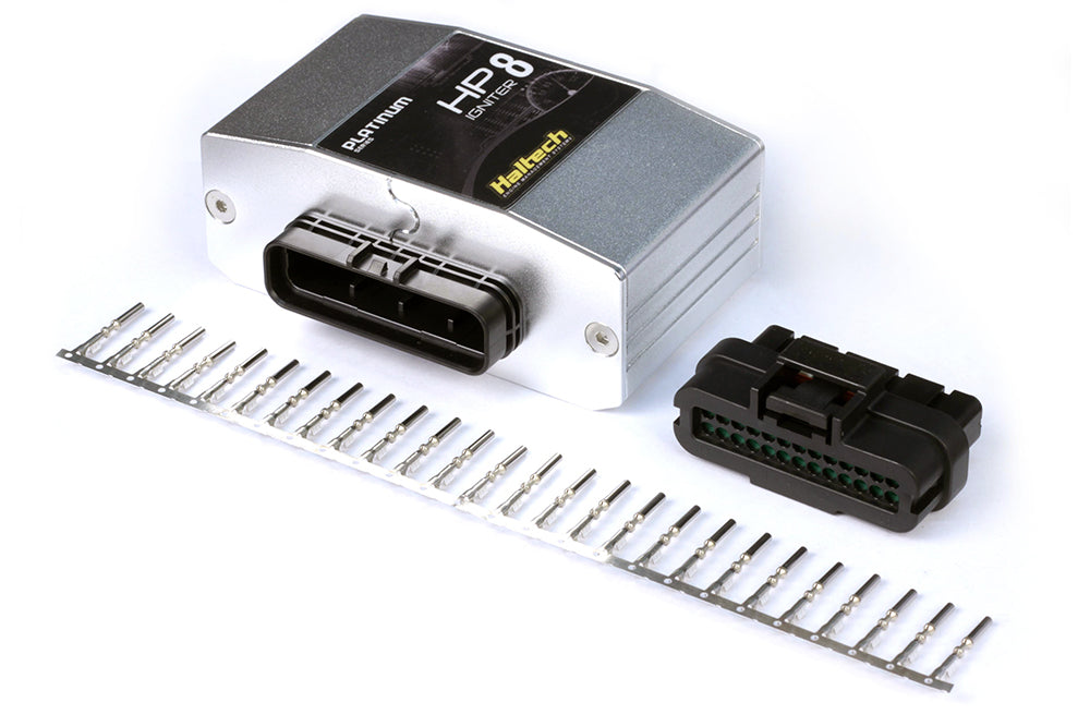 Haltech HPI8 High Power Ignitor - Eight Channel - Module + Plug & Pins - HT-020042
