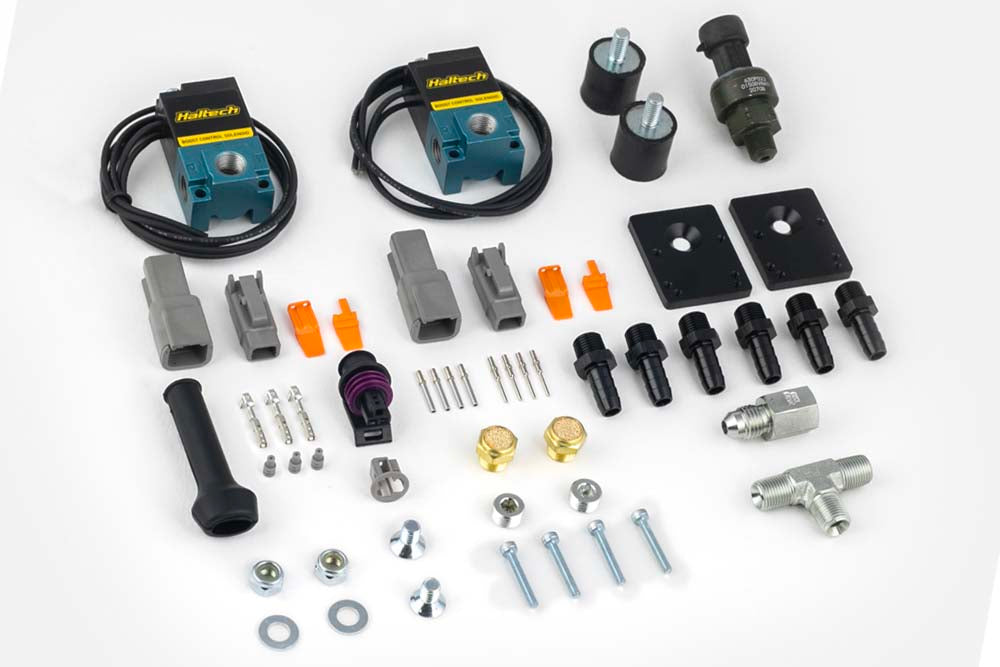 Haltech CO2 Boost Control Dual Solenoid & Pressure Sensor Kit - HT-020402