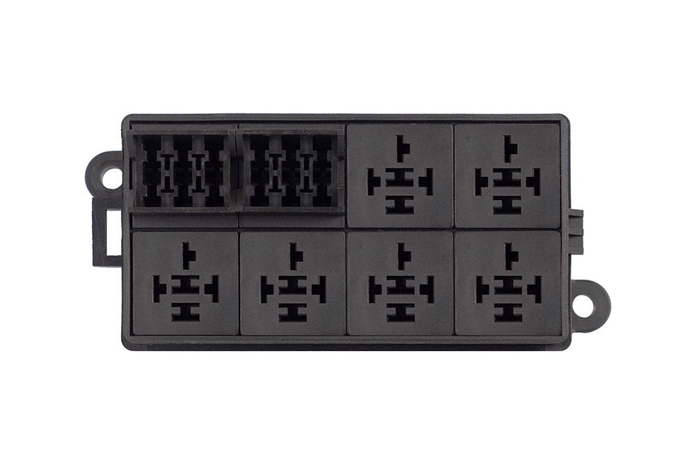 Haltech 6 Circuit Haltech Fuse Box with Lid and all required pins - HT-030102 - official image 4