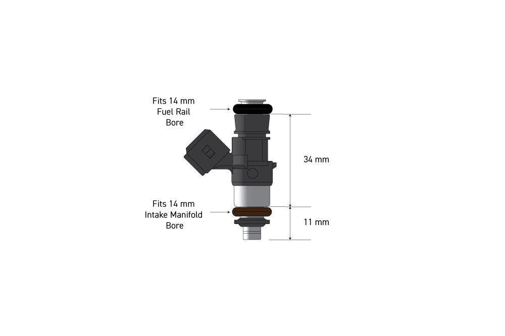 Haltech Bosch 1462cc injectors - Flowmatched set of 8 (0280158333) - HT-080107 - official image 4