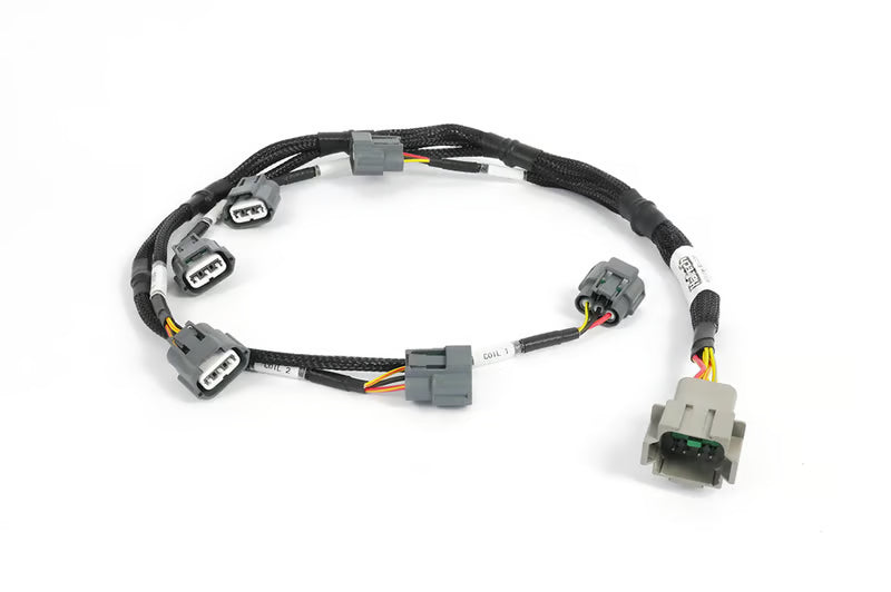 Haltech R35 Coil Bracket for Nissan RB20/25/26 includes bracket coils, connectors and harness