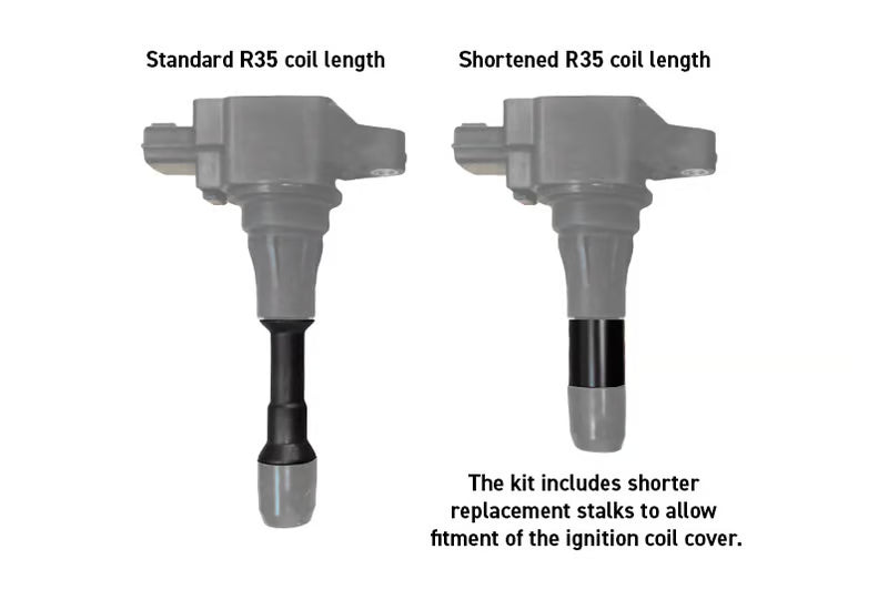 Haltech R35 Coil Bracket for Nissan RB20/25/26 includes bracket coils, connectors and harness