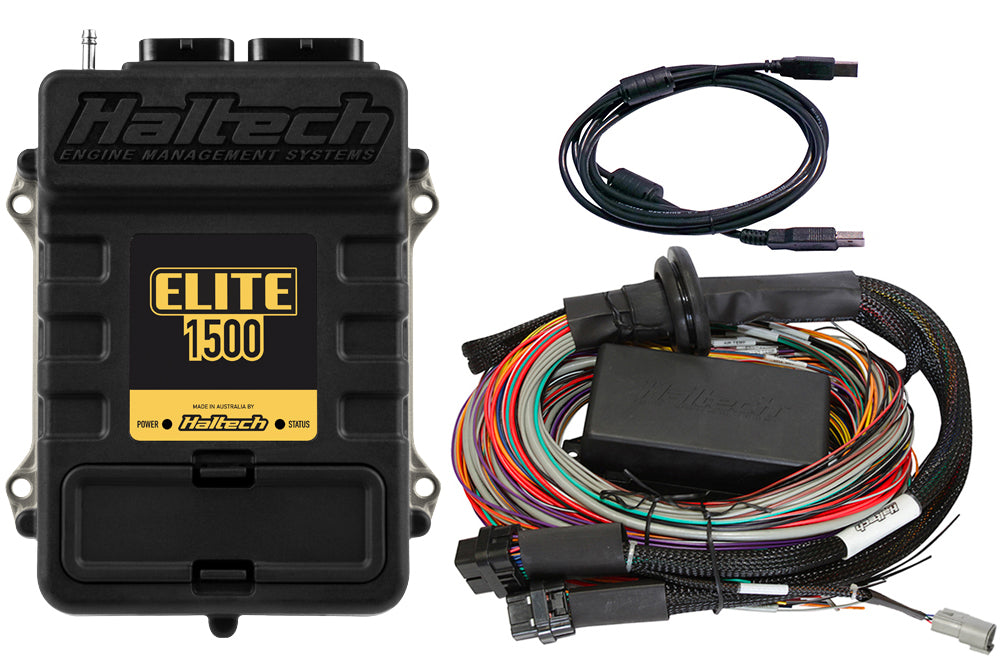 Haltech Elite 1500 + Premium Universal Wire-in Harness Kit 2.5m (8') - HT-150904