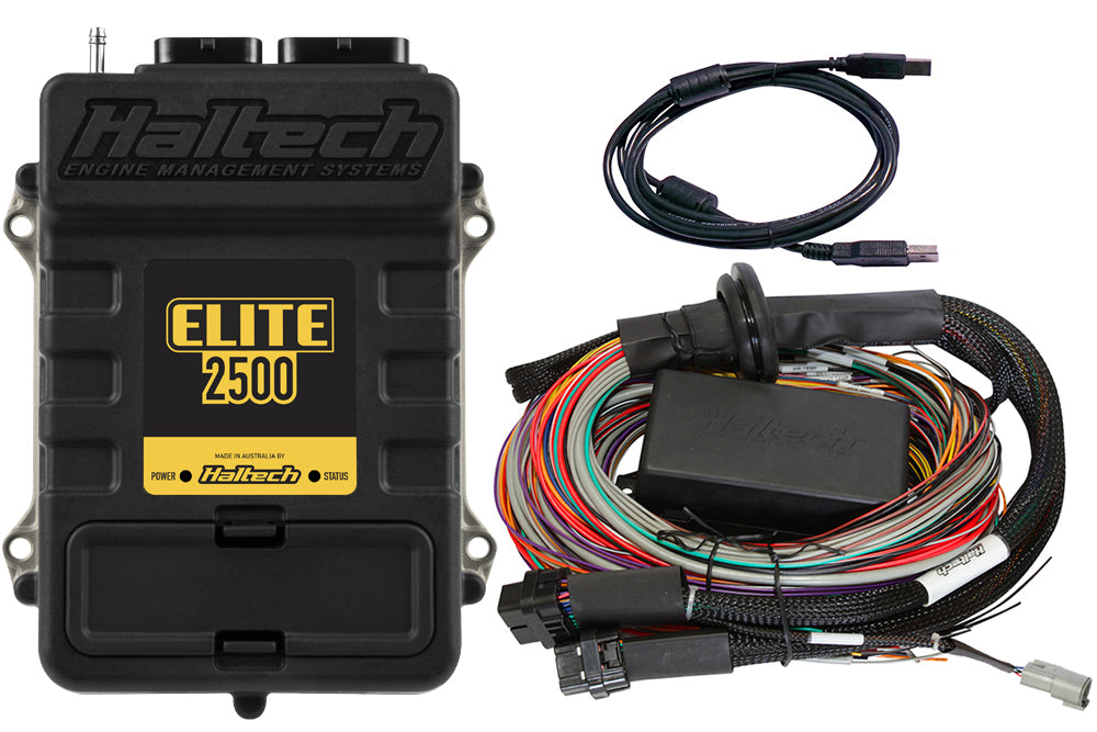 Haltech Elite 2500 + Premium Universal Wire-in Harness Kit 2.5m (8') - HT-151304