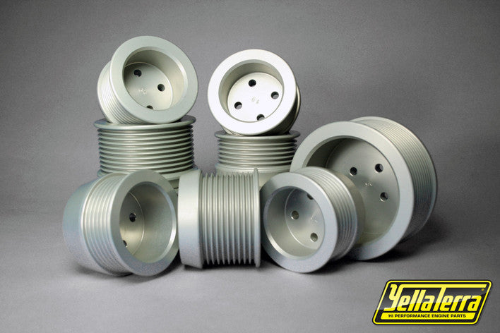 Yella Terra YT 1582D-12 82mm 12 rib billet supercharger drive pulley