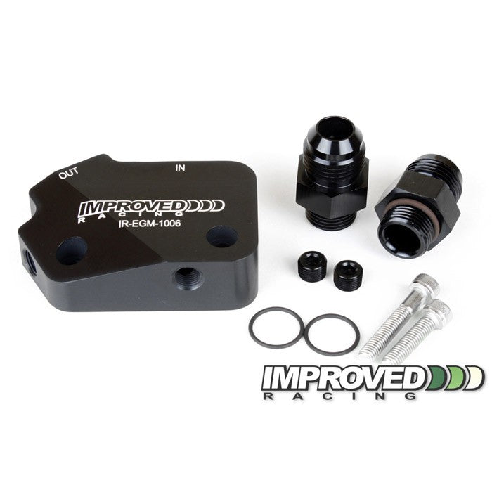 Improved Racing EGM-106 Low-Profile LS Oil Cooler Adapter - product image 1