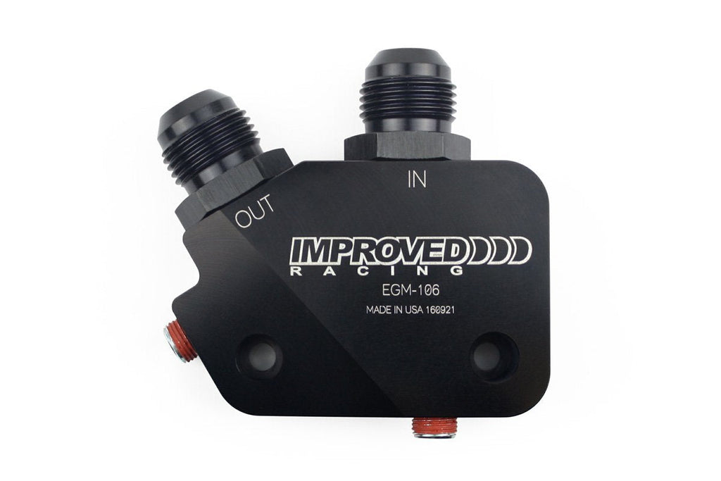 Improved Racing EGM-106 Low-Profile LS Oil Cooler Adapter - product image 3