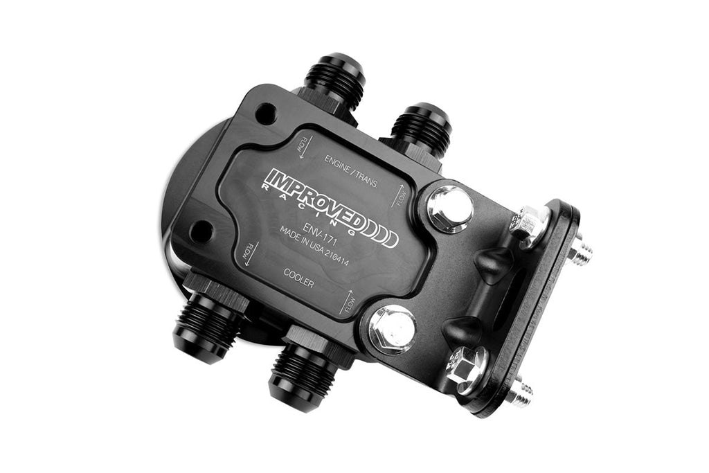Improved Racing ENV-171-T7 215°F Thermostatic Remote Oil Filter Mount - product image 1