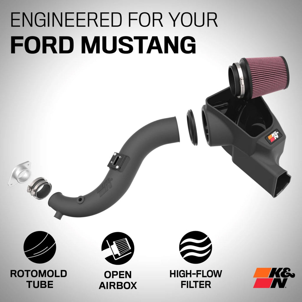 K&N 63-2627 Performance Air Intake — Ford Mustang EcoBoost 2.3L - product image 3