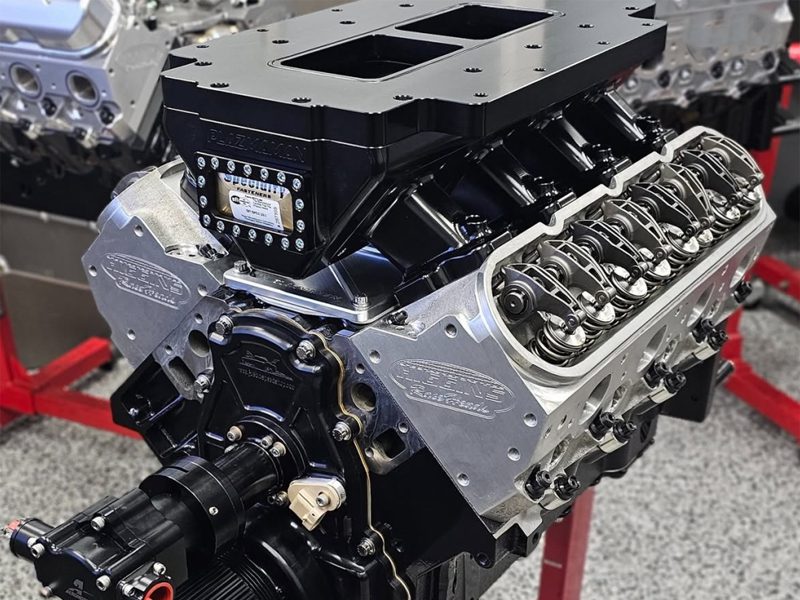 LS LSX billet blower intake manifold; shown hardware and finish vary