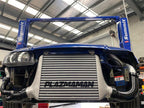 Plazmaman LS style Commodore 500 by 400 by 100 mm intercooler; finish and outlets vary