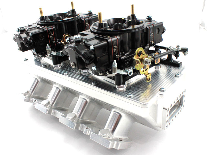 Plazmaman LSX GM billet twin carburettor intake manifold