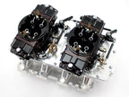 Plazmaman LSX GM billet twin carburettor intake manifold top view