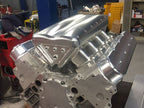 LS7 billet inlet manifold; photographed finish, dome and injector options vary