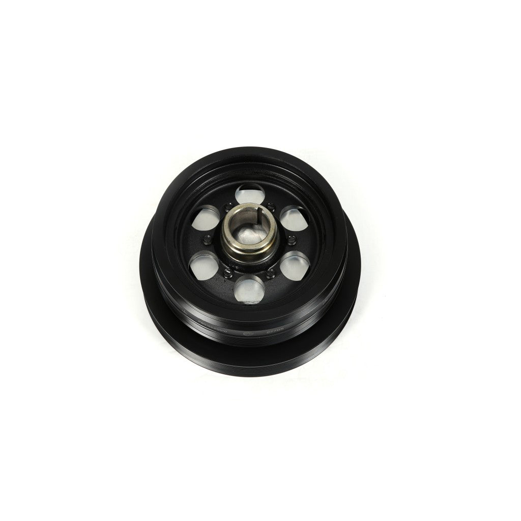 Rear view of Powerbond LSA overdrive harmonic balancer