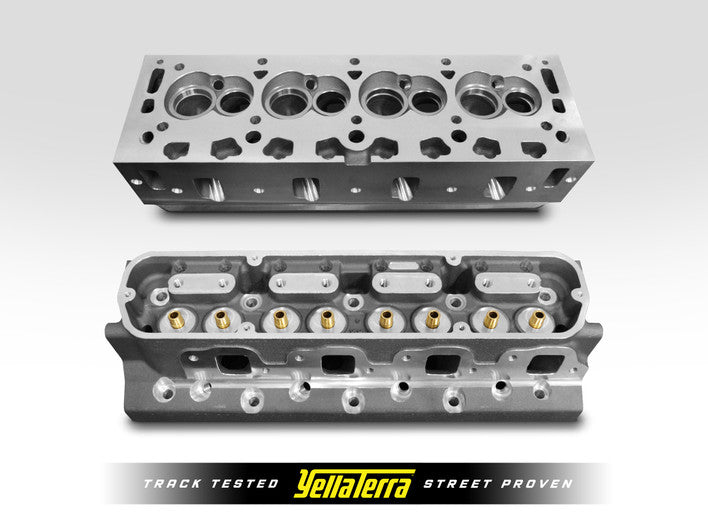 Yella Terra ABH 5000-9EFI Holden 5.0 EFI Dash 9 bare alloy cylinder heads pair