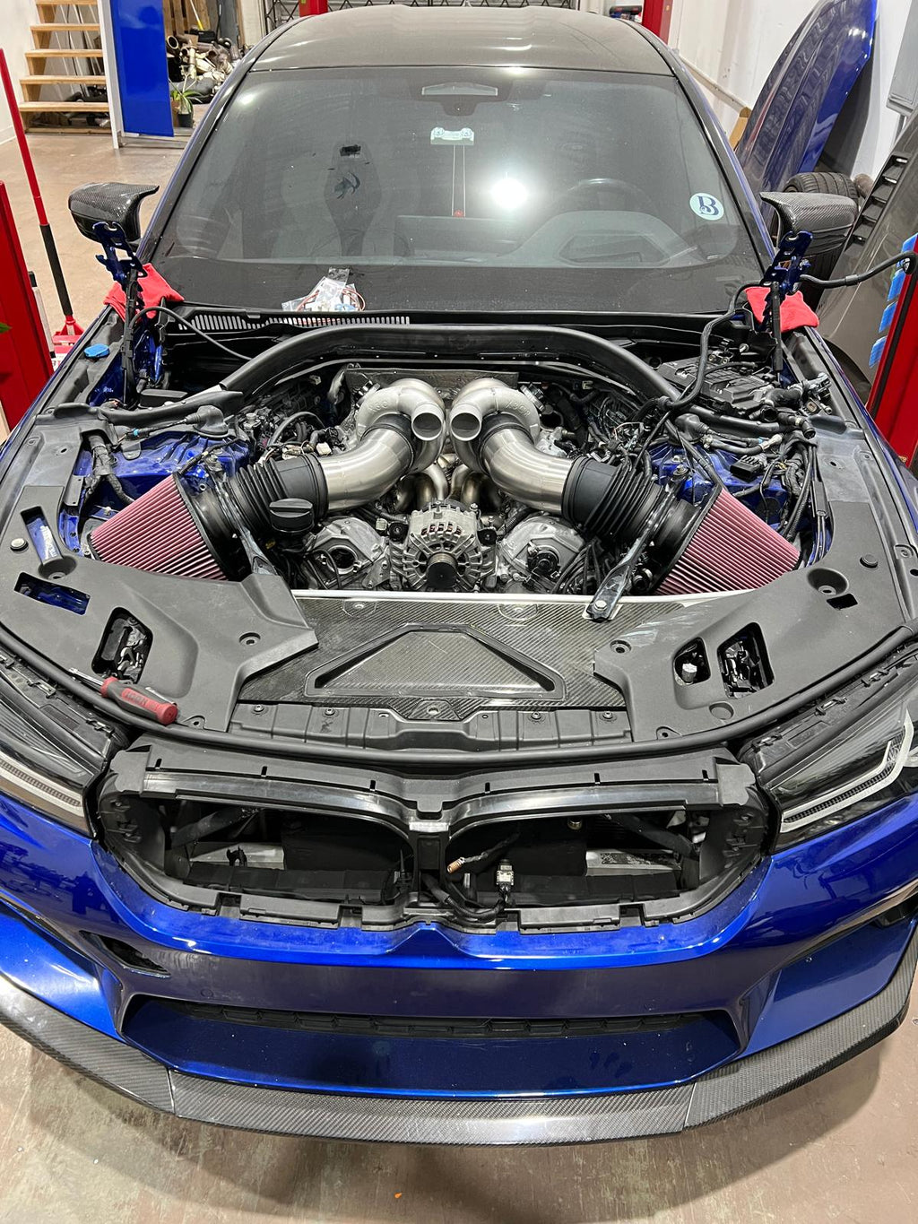 2000WHP capable BMW 4.4tt S63tu4 turbo system — clean supplier-origin gallery image 9