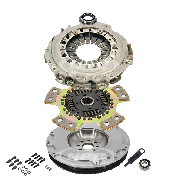 NPC Performance Super Heavy Duty Clutch & Flywheel Package – Toyota Supra 2JZ JZA80 — Ceramic Button