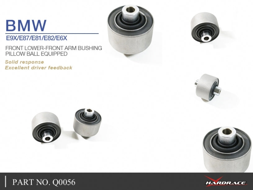 Hardrace Front Lower-Front Arm Bushing – BMW E81, E82, E87, E88, E90, E91, E92, E93, E60, E63, E64, E89 (Q0056) – Pillow Ball