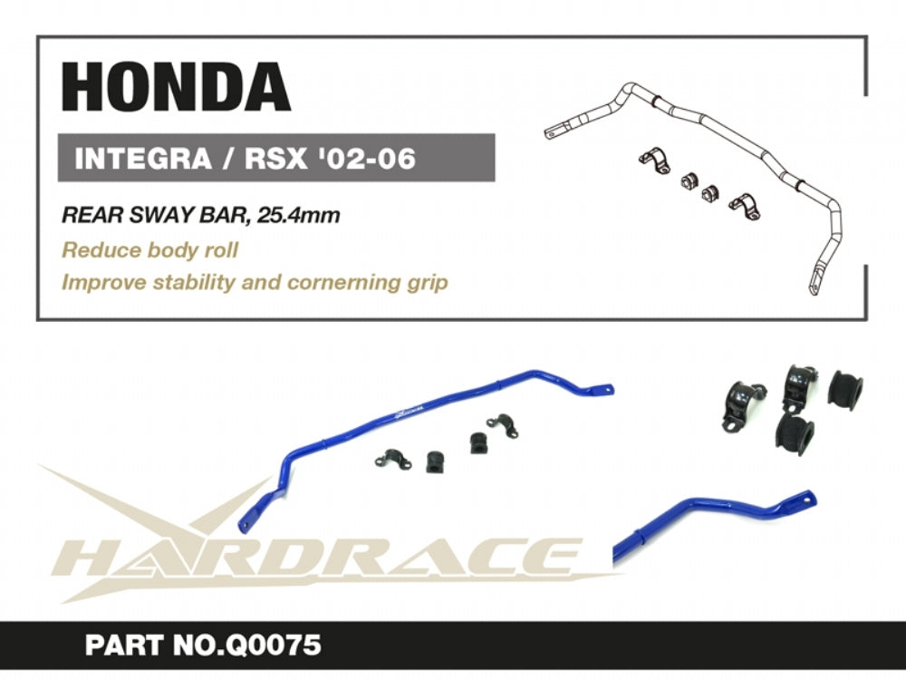 Hardrace Rear Sway Bar – Honda Civic Type R EP3 (2001–2005) / Honda Integra / RSX DC5 (2002–2006) (Q0075) – Q0075