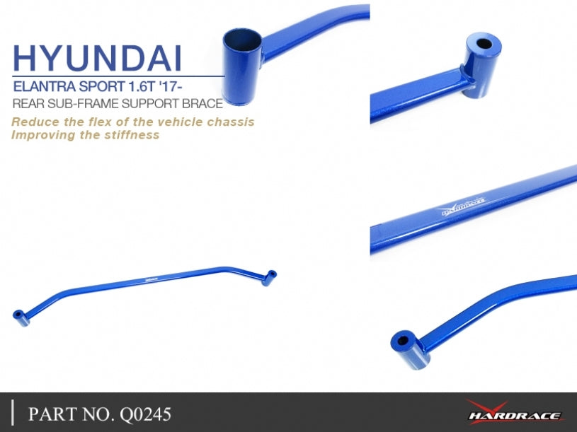 Hardrace Rear Sub-Frame Support Brace – Hyundai Elantra Sport AD (2017–2018) (Q0245) – Default Title