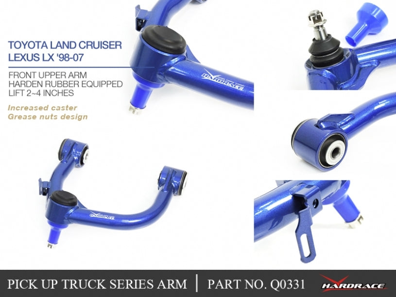 Hardrace Front Upper Arm Lift 2~4 Inches – Toyota LandCruiser 100 Series (Q0331) – Q0331