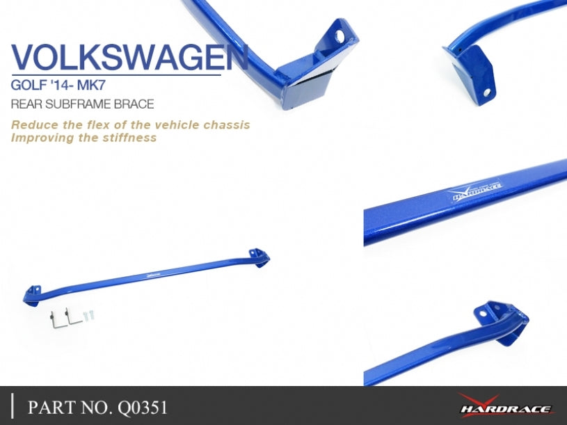 Hardrace Rear Subframe Brace – Volkswagen Golf GTI Mk7 / Mk7.5 (Q0351) – Default Title