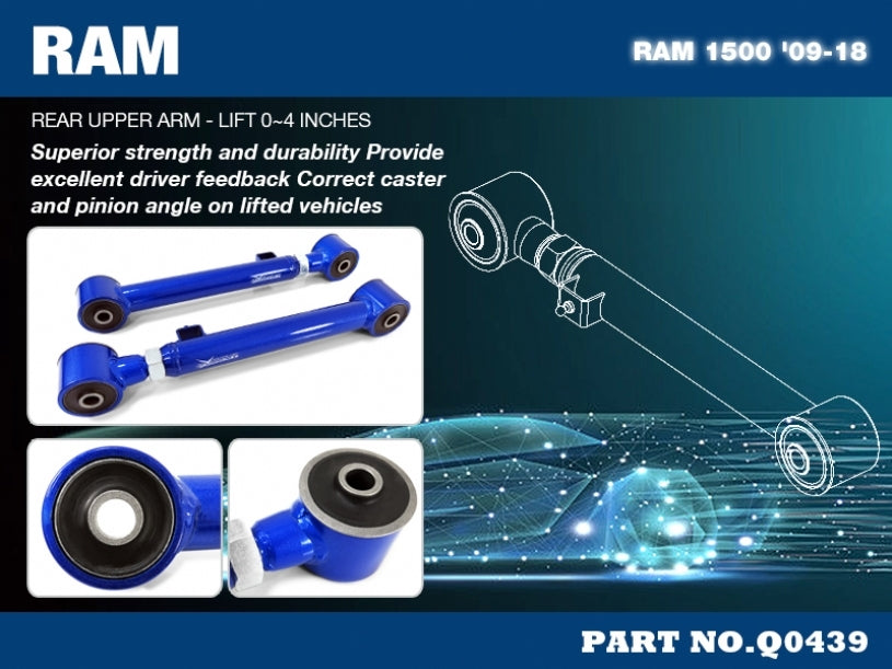 Hardrace Rear Upper Arm – RAM 1500 DS / Classic (Q0439) – Q0439