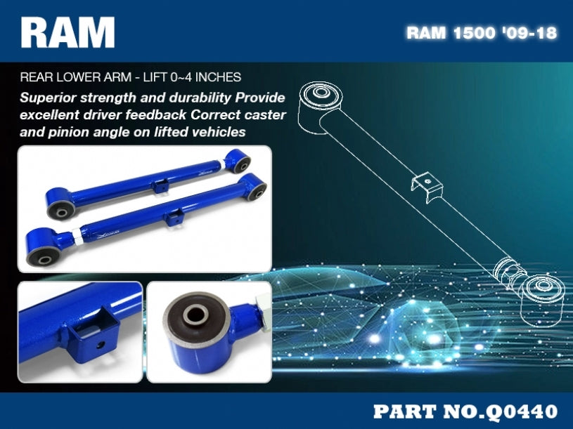 Hardrace Rear Lower Arm – RAM 1500 DS / Classic (Q0440) – Q0440
