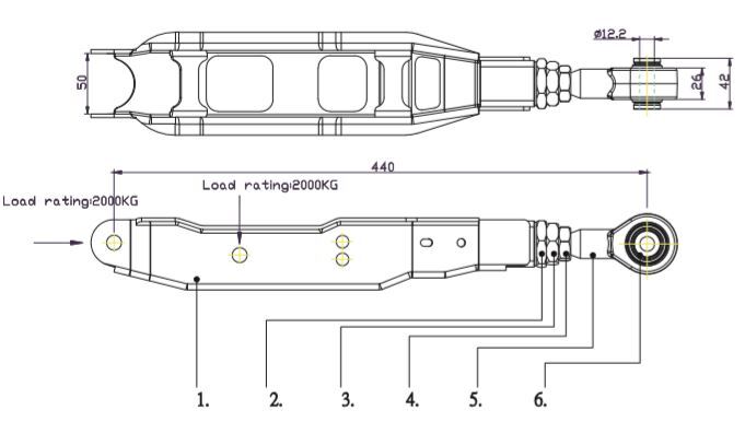 Hardrace Rear Lower Control Arm – Toyota 86 ZN6 / first generation / Subaru BRZ ZC6 / first generation – Hardened Rubber