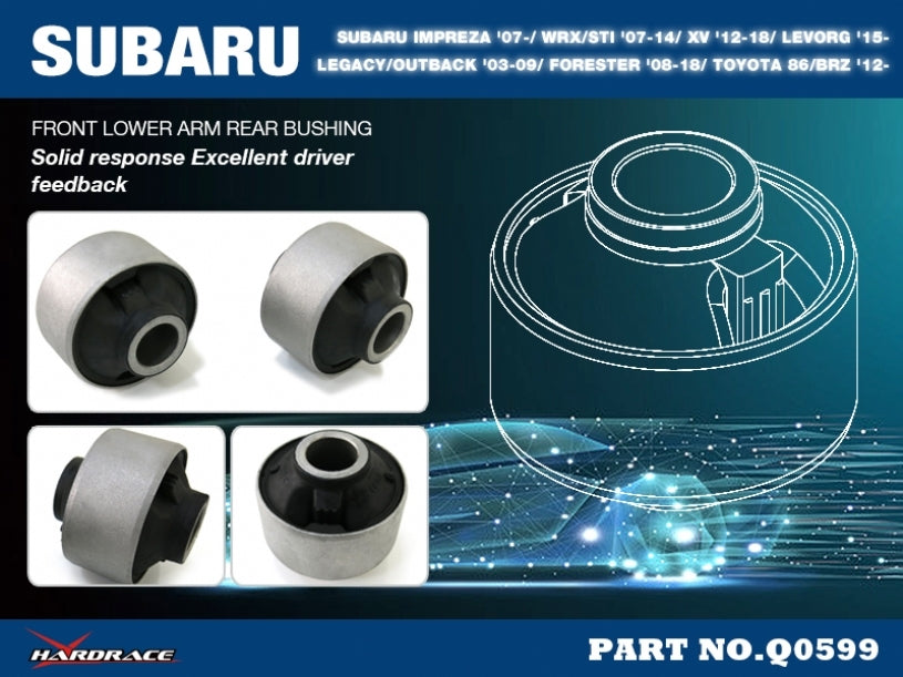 Hardrace Front Lower Arm Bushing Big – Subaru BRZ ZC6 / first generation (Q0599) – Default Title
