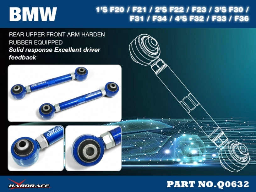 Hardrace Rear Upper Front Arm – BMW (Q0632) – Hardened Rubber