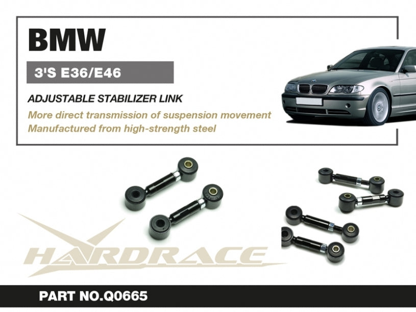 Hardrace Adjustable Sway Bar End Links – BMW 330i E46 (2001–2005) / BMW 3 Series E46 (Q0665) – Default Title