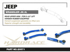 Hardrace Adjustable Rear Upper Arm V2 0-4.5 Inch Lift – Jeep Wrangler JL (2018–2025) (Q0671) – Default Title