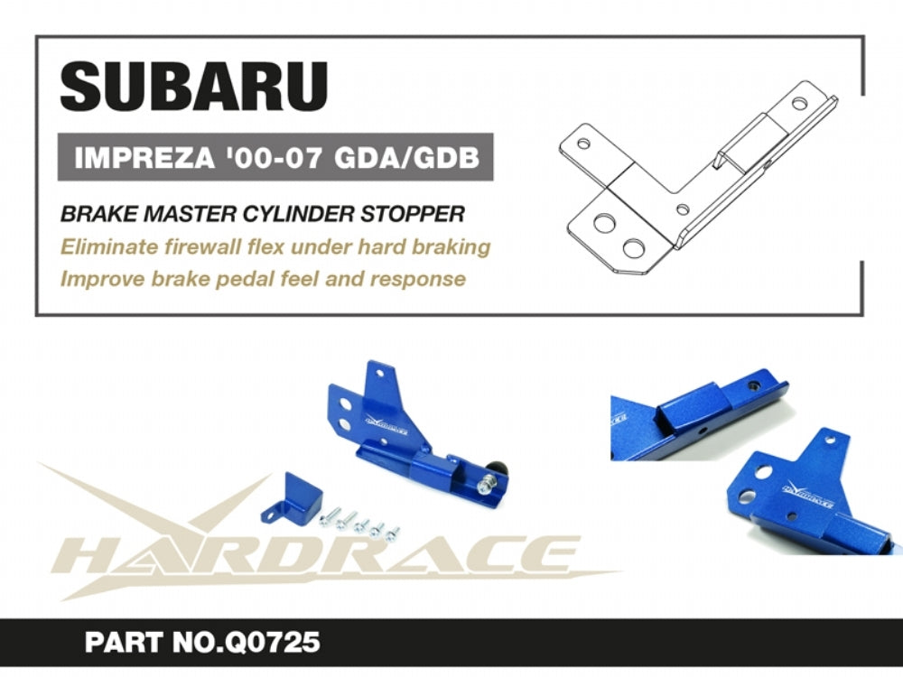 Hardrace Brake Master Cylinder Stopper (Black) – Subaru WRX STI GDB Spec C (Q0725-ED) – Q0725-ED