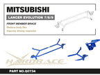Hardrace Front Member Brace (Black) – Mitsubishi Lancer Evolution Evo 7–9 / Mitsubishi Lancer Evolution Evo 7–8 (Q0734-BLK) – Q0734-BLK