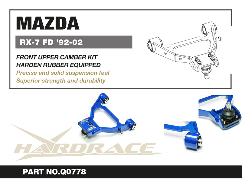 Hardrace Front Upper Camber Arm V2 – Mazda RX-7 FD Series 6 / Mazda RX-7 FD Series 7 / 8 (Q0778) – Default Title