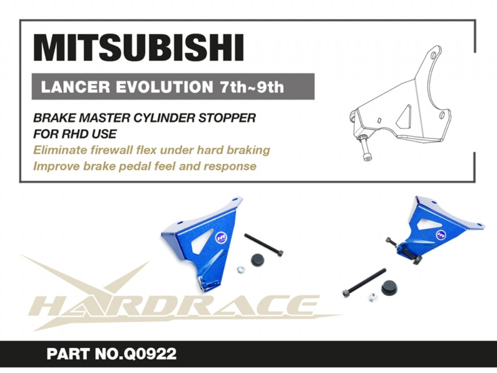 Hardrace Brake Master Cylinder Stopper – Mitsubishi Lancer Evolution Evo 7–9 / Mitsubishi Lancer Evolution Evo 7–8 (Q0922) – Q0922