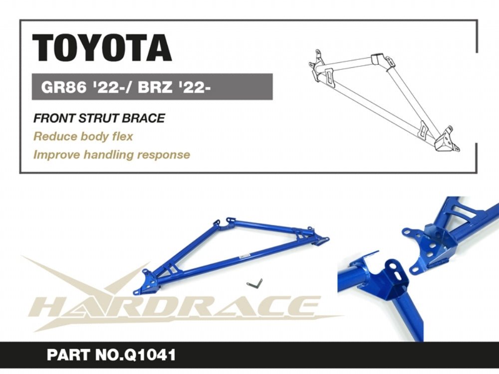 Hardrace Three Point Front Strut Brace – Toyota GR86 ZN8 / second generation / Subaru BRZ ZD8 / second generation (Q1041) – Default Title