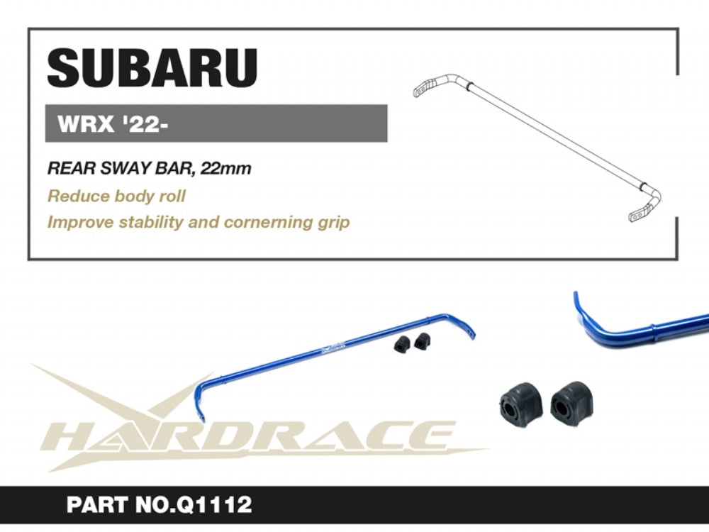 Hardrace Rear Sway Bar – Subaru WRX VB / FA24F (Q1112) – Q1112