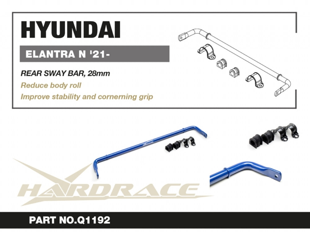 Hardrace 28MM Rear Sway Bar – Hyundai Elantra N CN7 (2022+) (Q1192) – Default Title