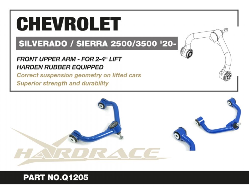 Hardrace Front Upper Arm - For 2-4 Inch Lift – Chevrolet Silverado 2500 / 3500 HD 2020+ (Q1205) – Q1205