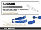 Hardrace Rear Lower Control Arm /Camber Kit – Subaru Impreza WRX STI 2008–2014 – Hardened Rubber