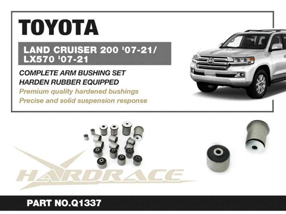 Hardrace Arm Bushing Complete Set – Toyota LandCruiser 200 Series (Q1337) – Default Title
