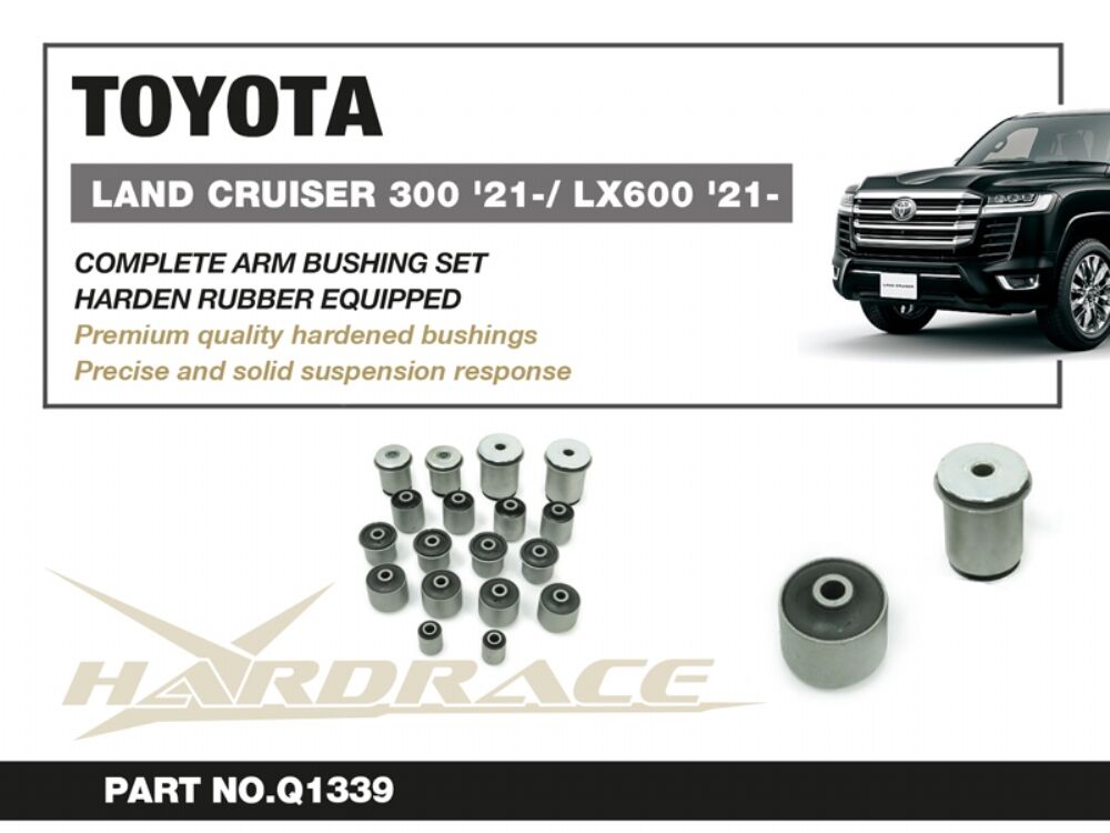 Hardrace Arm Bushing Complete Set – Toyota LandCruiser 300 Series (Q1339) – Default Title