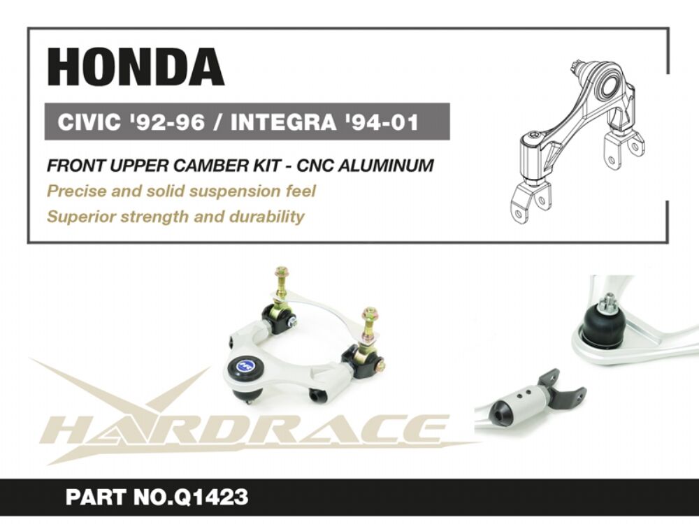 Hardrace Pillow Ball Front Upper Aluminium Camber Kit – Honda Civic 1992–1995 (Q1423) – Default Title