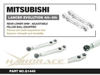 Hardrace Rear Adjustable Lower Billet Control Arm Black – Mitsubishi Lancer Evolution Evo 4–6, Evo 7–9, Evo 7–8 (Q1446-BLK) – Q1446-BLK