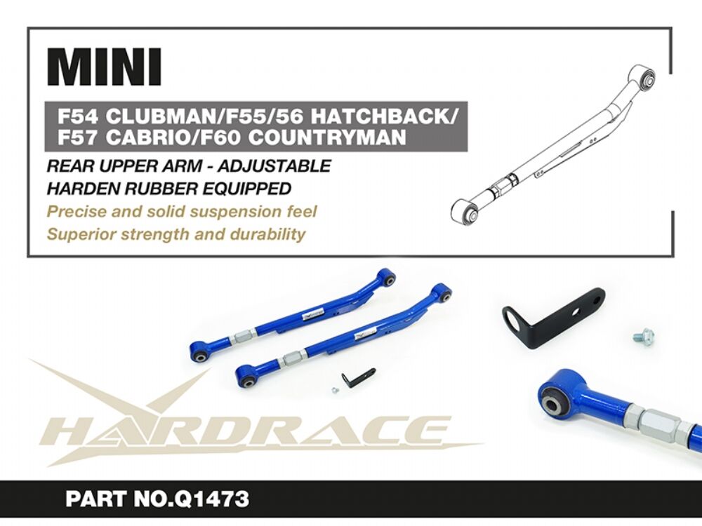 Hardrace Adjustable Rear Upper Arm – BMW X1 F48 – Hardened Rubber