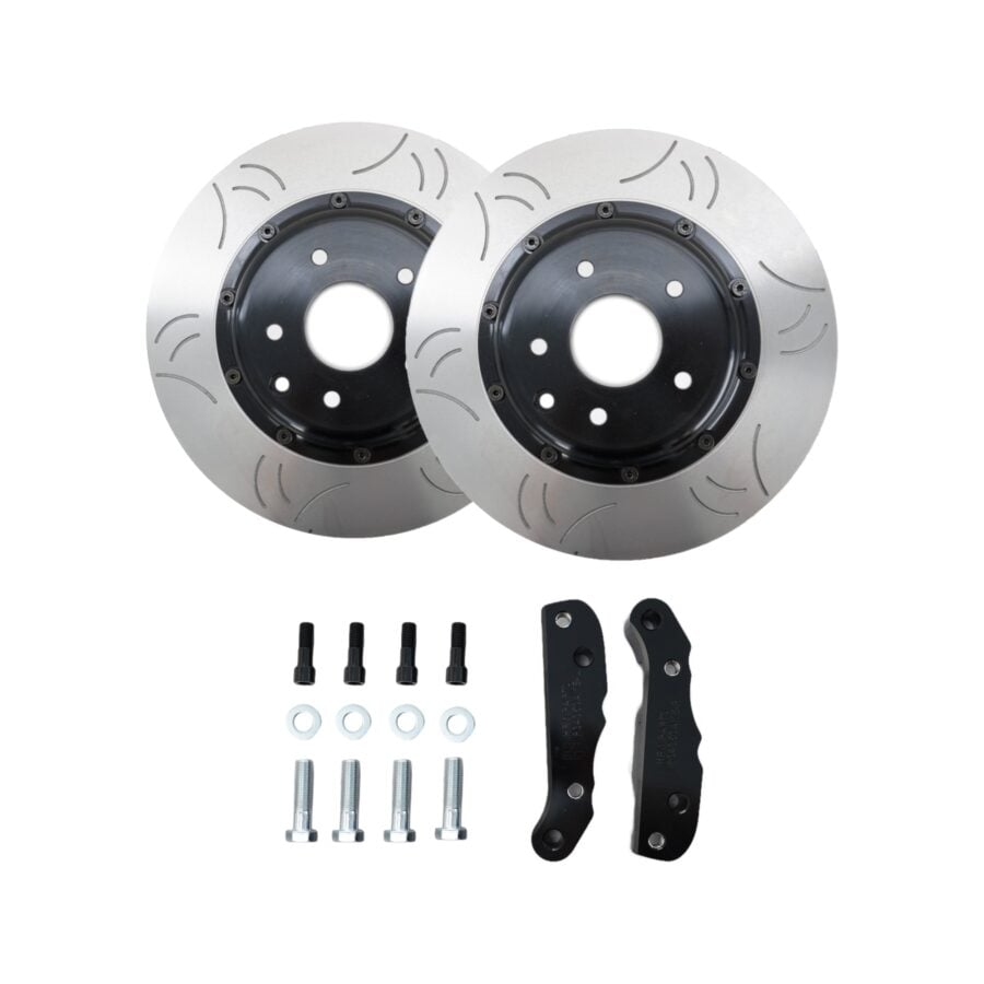 HFM.Parts 350mm Two-Piece Rear Brake Upgrade Kit – Nissan S/R Chassis / Akebono – HFM product/configuration image 1